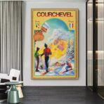 poster vintage courchevel 1