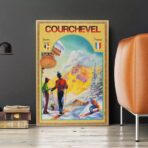 poster vintage courchevel 1