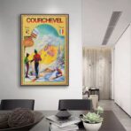 poster vintage courchevel 1