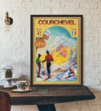poster vintage courchevel 1