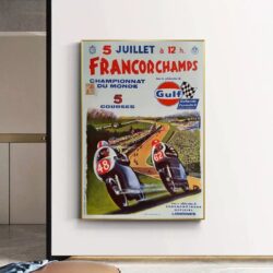 poster di corse motociclistiche vintage