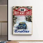 poster di gara rally vintage