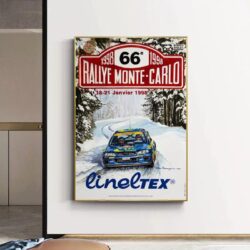 poster di gara rally vintage
