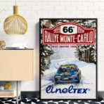 poster di gara rally vintage