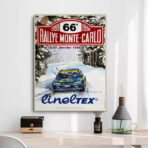 poster di gara rally vintage