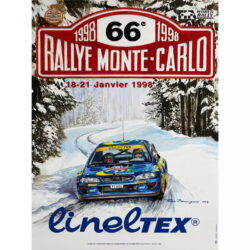 poster di gara rally vintage