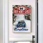 poster di gara rally vintage