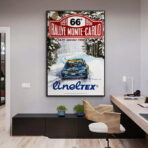 poster di gara rally vintage