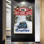 poster di gara rally vintage