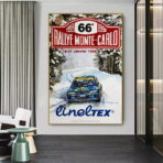 poster di gara rally vintage