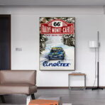 poster di gara rally vintage