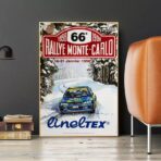 poster di gara rally vintage