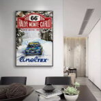 poster di gara rally vintage