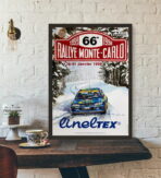 poster di gara rally vintage