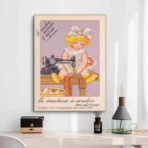 poster da cucito vintage per bambini
