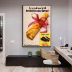 poster vintage in crepe