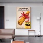 poster vintage in crepe