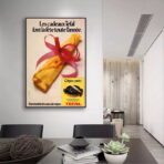 poster vintage in crepe