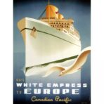 poster di crociera vintage