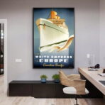 poster di crociera vintage