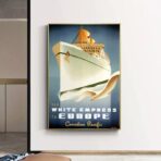 poster di crociera vintage
