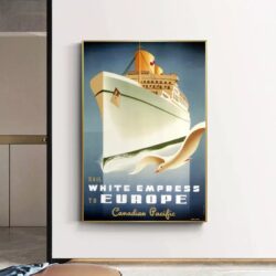 poster di crociera vintage