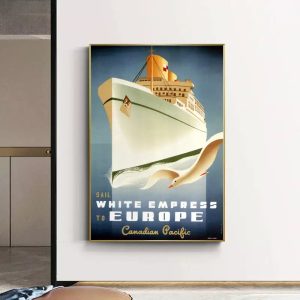 poster di crociera vintage