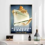 poster di crociera vintage