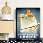 poster di crociera vintage