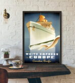 poster di crociera vintage