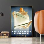 poster di crociera vintage