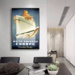 poster di crociera vintage
