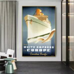 poster di crociera vintage