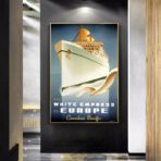 poster di crociera vintage