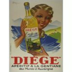 poster da cucina vintage con alcol