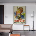 poster da cucina vintage con alcol