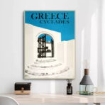 poster vintage delle cicladi