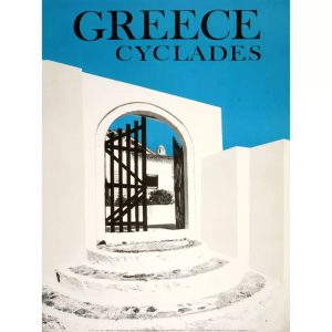 poster vintage delle cicladi