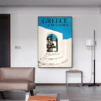 poster vintage delle cicladi
