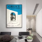 poster vintage delle cicladi