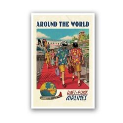 poster daft punk in giro del mondo