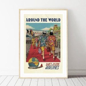 poster daft punk in giro del mondo