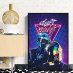 poster daft punk vintage