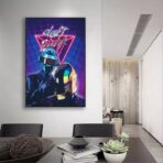 poster daft punk vintage