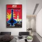 poster vintage damasco