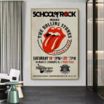 poster concerto vintage dei rolling stones