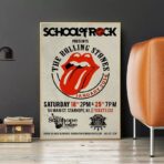poster concerto vintage dei rolling stones