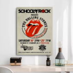 poster concerto vintage dei rolling stones