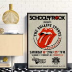 poster concerto vintage dei rolling stones