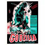 poster del film vintage godzilla